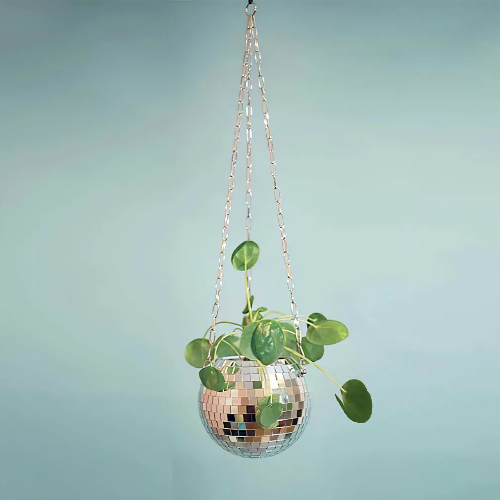 disco-ball-flower-pot