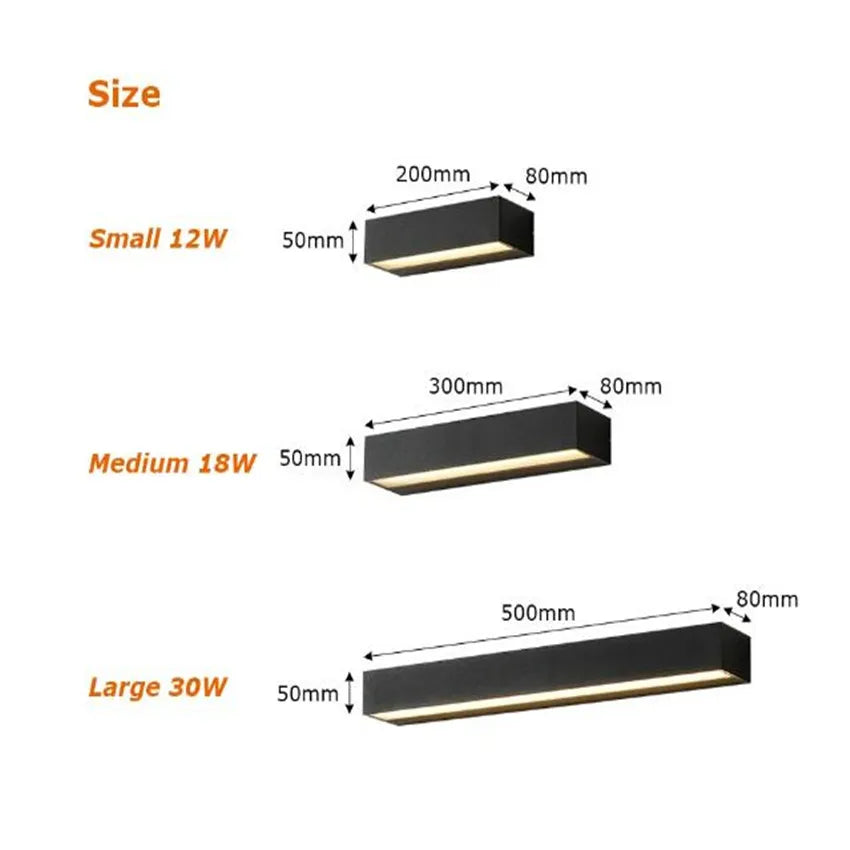 outdoor led lights for wall